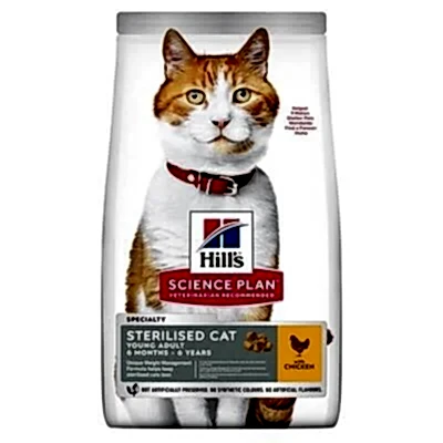Hills Young Sterilised Tavuklu Kısırlaştırılmış Kedi Maması 10 Kg