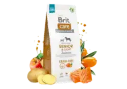 Brit Care Senior & Light Somonlu ve Patatesli Tahılsız Yaşlı Köpek Maması 12 Kg - Thumbnail