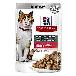 Hills Sterilised Somonlu Pouch Kısırlaştırılmış Kedi Konservesi 85 Gr - Thumbnail