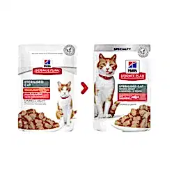 Hills Sterilised Somonlu Pouch Kısırlaştırılmış Kedi Konservesi 85 Gr - Thumbnail