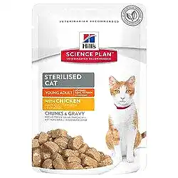 Hills Sterilised Tavuklu Pouch Kısırlaştırılmış Kedi Konservesi 85 Gr - Thumbnail