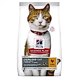 Hills Young Adult Sterilised Tavuklu Kısırlaştırıımış Yetişkin Kuru Kedi Maması Maması 3 Kg - Thumbnail