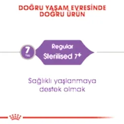 Royal Canin Sterilised 7+ Kısırlaştırılmış Kedi Maması 3,5 Kg - Thumbnail