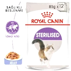 Royal Canin Sterilised Jelly Pouch Kedi Maması 85Gr - Thumbnail