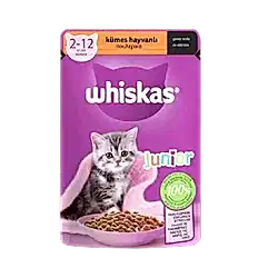Whiskas Pouch Sos İçinde Kümes Hayvanlı Yavru Kedi Konservesi 85gr - Thumbnail